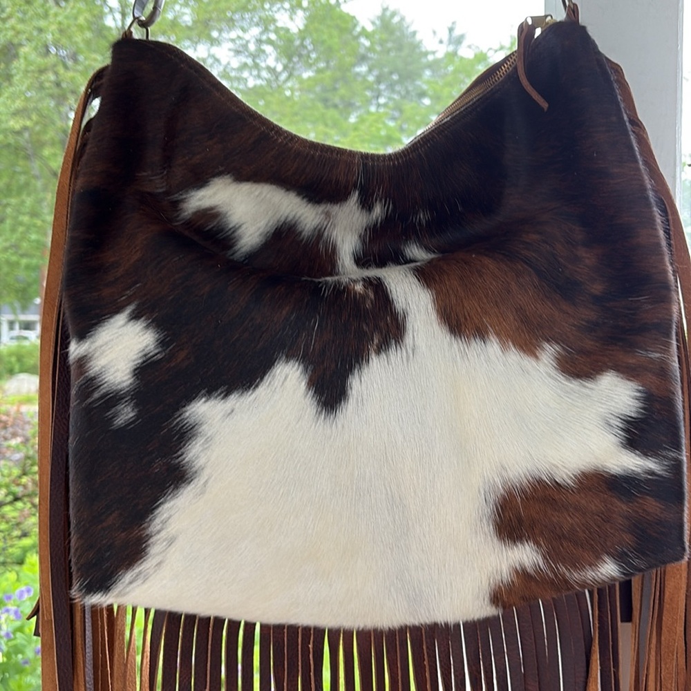 😍 Stunning authentic Cowhide Fringed Bag! 😍 - Picture 6 of 14
